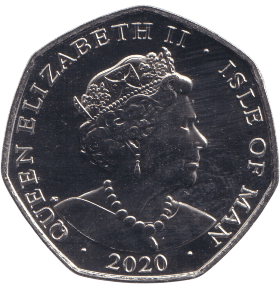 2020 ISLE OF MAN THE JOLLY ROGER 50P BU - 50P REGIONAL ISSUE - Cambridgeshire Coins
