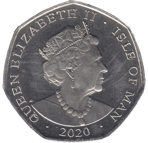 2020 LONG HORN RAM 50P ISLE OF MAN - 50P REGIONAL ISSUES - Cambridgeshire Coins