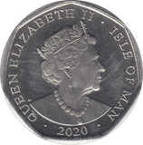 2020 LONG HORN RAM 50P - WORLD COINS - Cambridgeshire Coins