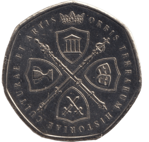 2020 MUNITIONS FACTORY 50P SHAPED COIN - 50P SHAPED COIN - Cambridgeshire Coins