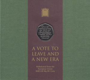 2020 NEW BREXIT 50P FIFTY PENCE BRILLIANT UNCIRCULATED BU ROYAL MINT COIN PACK - 50p BU Pack - Cambridgeshire Coins