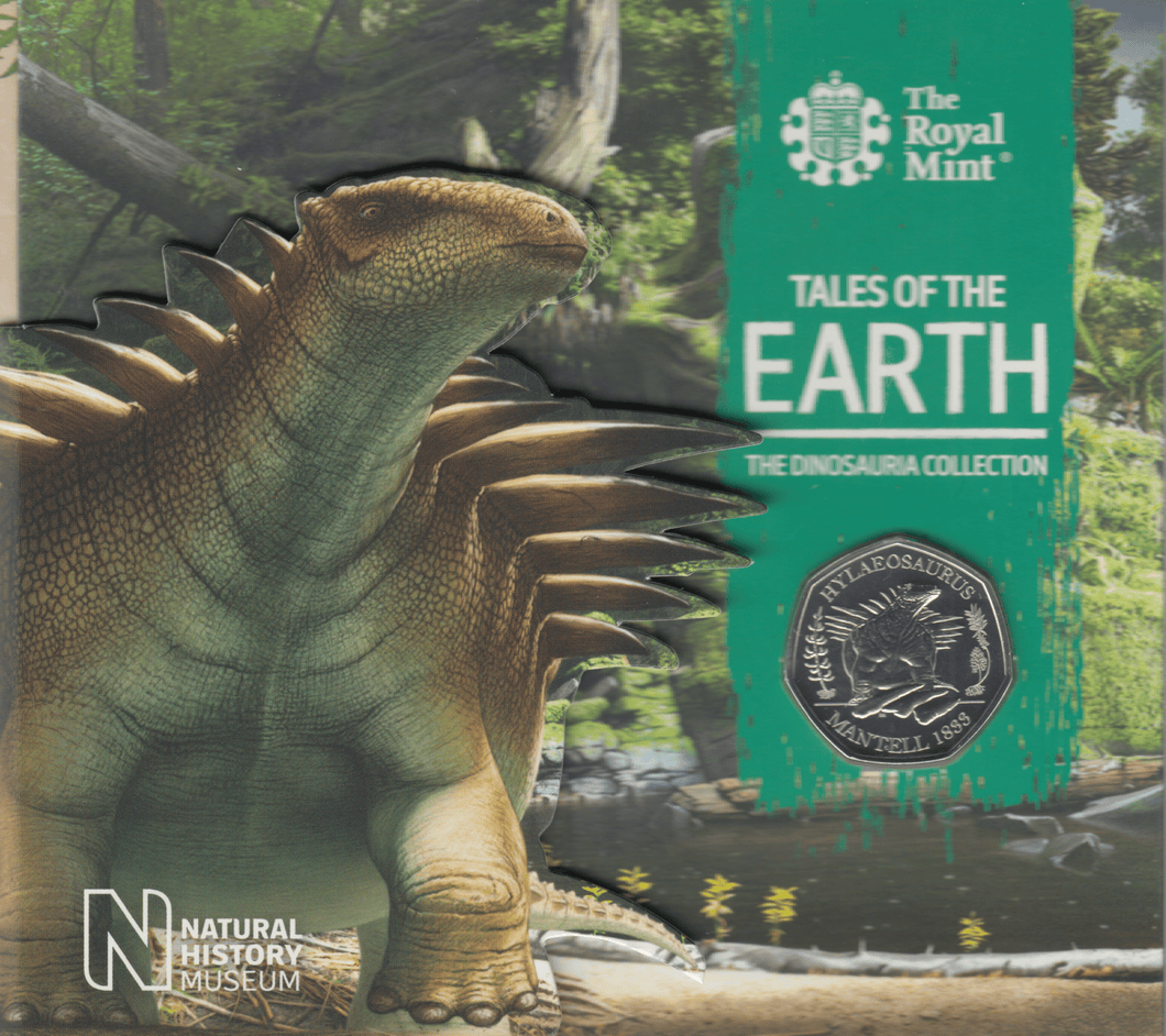 2020 NEW DINOSAUR HYLAEOSAURUS DINOSOAR 50P FIFTY PENCE BRILLIANT UNCIRCULATED COIN PACK - 50p BU Pack - Cambridgeshire Coins