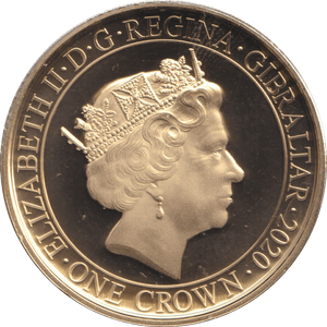 2020 ONE CROWN - FORGET ME NOT TODAY GIBRALTAR - CROWN - Cambridgeshire Coins