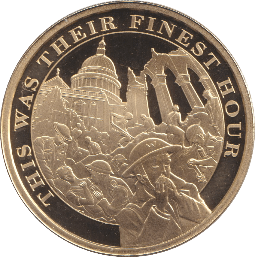 2020 ONE CROWN - THIS WAS THEIR FINEST HOUR GIBRALTAR - CROWN - Cambridgeshire Coins