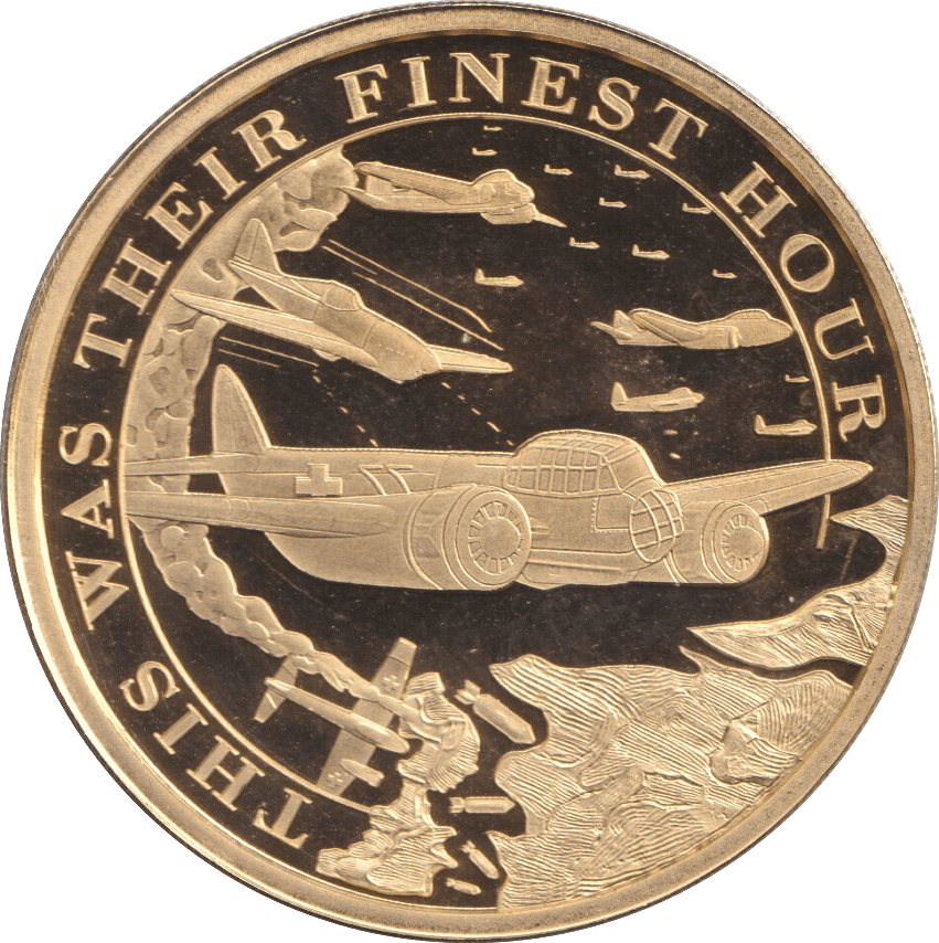 2020 ONE CROWN - THIS WAS THEIR FINEST HOUR PLANES GIBRALTAR - CROWN - Cambridgeshire Coins