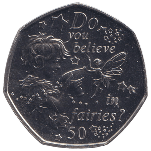 2020 PETER PAN TINKER BELL 50P ISLE OF MAN ( BU ) - 50P REGIONAL ISSUE - Cambridgeshire Coins