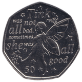 2020 PETER PAN TINKER BELL 50P ISLE OF MAN ( BU ) - 50P REGIONAL ISSUE - Cambridgeshire Coins