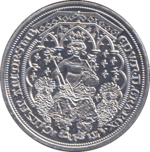 2020 PLATINUM PROOF FANTASY COIN MILLIONAIRES COLLECTION EDWARD III DOUBLE LEOPARD - PLATINUM COINS - Cambridgeshire Coins