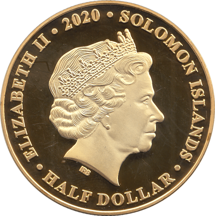 2020 REMEMBRANCE COMMEMORATIVE HALF DOLLAR SOLOMON ISLANDS - WORLD COINS - Cambridgeshire Coins
