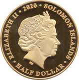 2020 REMEMBRANCE COMMEMORATIVE HALF DOLLAR SOLOMON ISLANDS - WORLD COINS - Cambridgeshire Coins