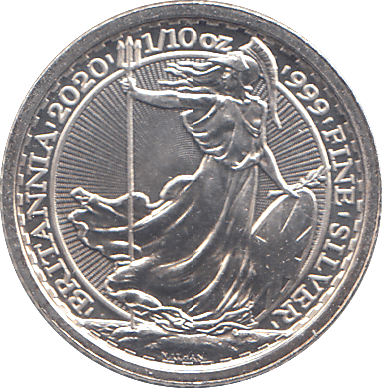 2020 SILVER 1/10TH BRITANNIA ( BU ) - SILVER BRITANNIA - Cambridgeshire Coins