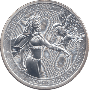 2020 SILVER 1OZ FIVE MARKS GERMANIA ( BU ) - SILVER WORLD COINS - Cambridgeshire Coins