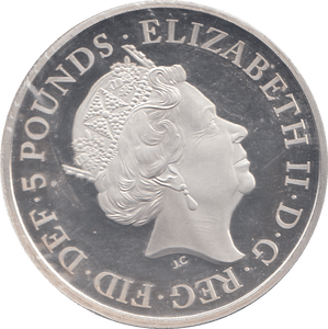2020 SILVER FIVE POUND END OF WWII - SILVER WORLD COINS - Cambridgeshire Coins