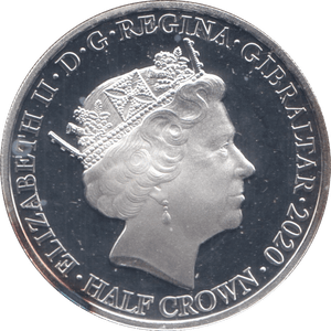 2020 SILVER HALF CROWN GIBRALTAR SIR WINSTON CHURCHILL - SILVER WORLD COINS - Cambridgeshire Coins