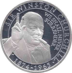 2020 SILVER HALF CROWN GIBRALTAR SIR WINSTON CHURCHILL - SILVER WORLD COINS - Cambridgeshire Coins