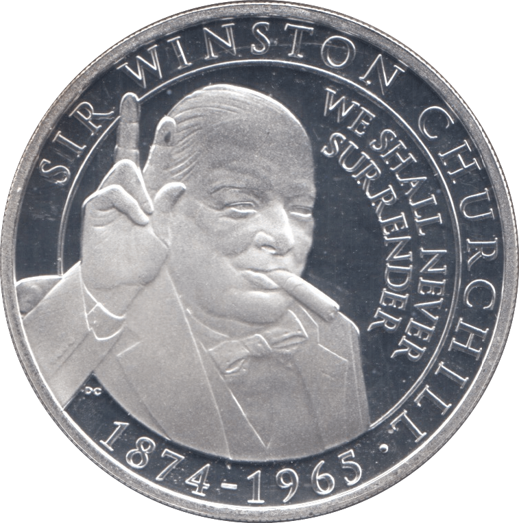 2020 SILVER HALF CROWN GIBRALTAR SIR WINSTON CHURCHILL - SILVER WORLD COINS - Cambridgeshire Coins