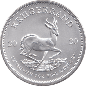 2020 SILVER KRUGERRAND 1OZ SOUTH AFRICA ( UNC ) - SILVER WORLD COINS - Cambridgeshire Coins