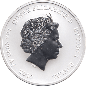 2020 SILVER MARVEL ONE DOLLAR VENOM TUVALU - SILVER WORLD COINS - Cambridgeshire Coins