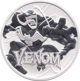 2020 SILVER MARVEL ONE DOLLAR VENOM TUVALU - SILVER WORLD COINS - Cambridgeshire Coins