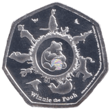 2020 SILVER PLATED 50P SHAPED COIN WINNIE THE POOH - 50P SHAPED COIN - Cambridgeshire Coins