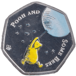 2020 SILVER PLATED 50P SHAPED COIN WINNIE THE POOH - 50P SHAPED COIN - Cambridgeshire Coins