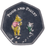 2020 SILVER PLATED 50P SHAPED COIN WINNIE THE POOH - 50P SHAPED COIN - Cambridgeshire Coins