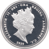 2020 SILVER PLATED FIVE POUNDS ALDERNEY - WORLD COINS - Cambridgeshire Coins