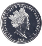 2020 SILVER PLATED FIVE POUNDS ALDERNEY - WORLD COINS - Cambridgeshire Coins