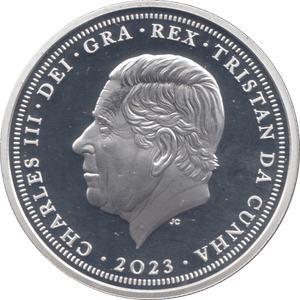 2020 SILVER PLATED FIVE POUNDS TRISTAN DA CUNHA - WORLD COINS - Cambridgeshire Coins