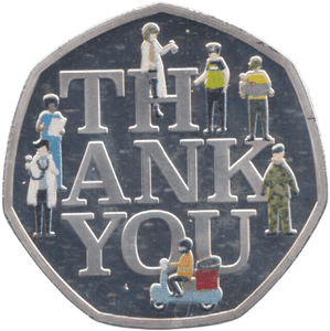 2020 SILVER PLATED THANK YOU HALF DOLLAR SAMOA ( PROOF ) - WORLD COINS - Cambridgeshire Coins