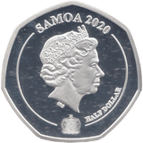 2020 SILVER PLATED THANK YOU HALF DOLLAR SAMOA ( PROOF ) - WORLD COINS - Cambridgeshire Coins