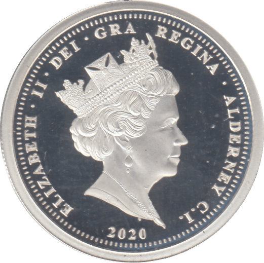 2020 SILVER PROOF £1 ALDERNEY - SILVER WORLD COINS - Cambridgeshire Coins