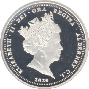 2020 SILVER PROOF £2 ALDERNEY - SILVER WORLD COINS - Cambridgeshire Coins