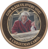 2020 SILVER PROOF 2 POUND A CHRISTMAS CAROL COLOURED - WORLD COINS - Cambridgeshire Coins