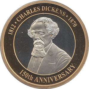 2020 SILVER PROOF 2 POUND CHARLES DICKENS 150TH ANNIVERSARY - WORLD COINS - Cambridgeshire Coins