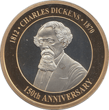 2020 SILVER PROOF 2 POUND CHARLES DICKENS 150TH ANNIVERSARY - WORLD COINS - Cambridgeshire Coins