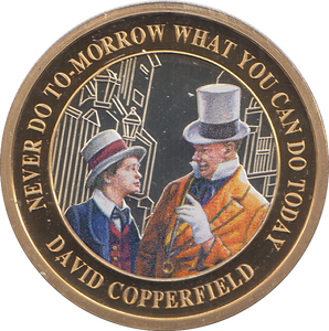 2020 SILVER PROOF 2 POUND DAVID COPPERFIELD COLOURED - WORLD COINS - Cambridgeshire Coins