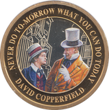 2020 SILVER PROOF 2 POUND DAVID COPPERFIELD COLOURED - WORLD COINS - Cambridgeshire Coins