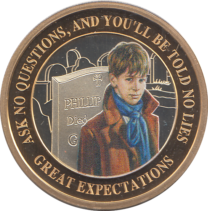 2020 SILVER PROOF 2 POUND GREAT EXPECTATIONS COLOURED - WORLD COINS - Cambridgeshire Coins