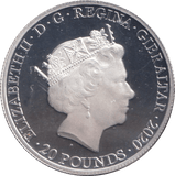 2020 SILVER PROOF 20 POUNDS GIBRALTAR - SILVER WORLD COINS - Cambridgeshire Coins