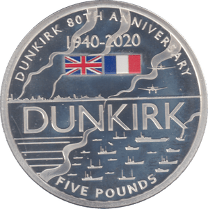 2020 SILVER PROOF £5 ALDERNEY - SILVER WORLD COINS - Cambridgeshire Coins