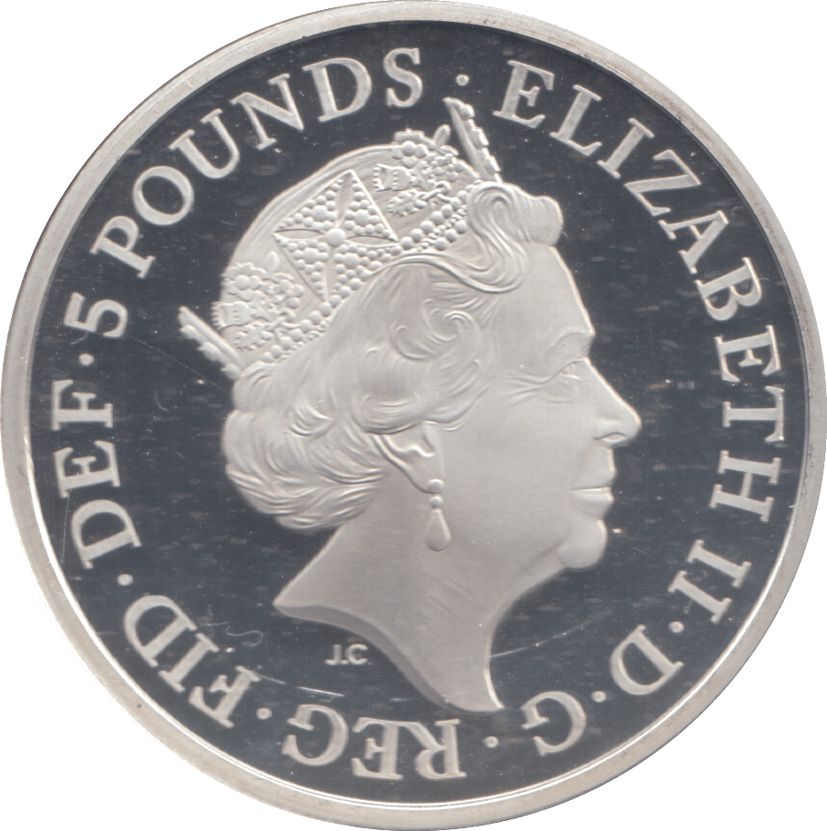 2020 SILVER PROOF 5 POUND COIN - SILVER WORLD COINS - Cambridgeshire Coins