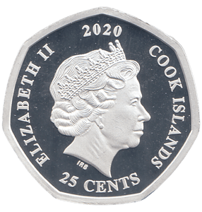 2020 SILVER PROOF 50 PENCE SHAPE 25 CENTS CHRISTMAS PUDDING - WORLD COINS - Cambridgeshire Coins
