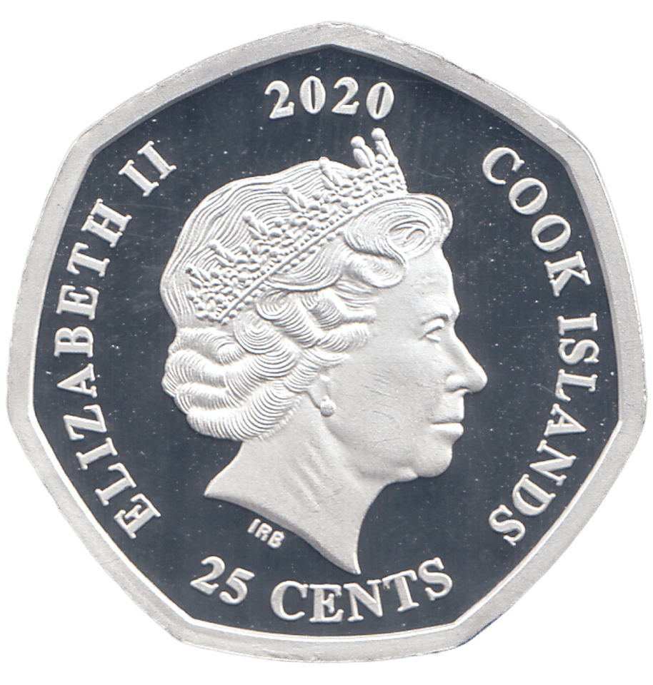 2020 SILVER PROOF 50 PENCE SHAPE 25 CENTS CHRISTMAS PUDDING - WORLD COINS - Cambridgeshire Coins