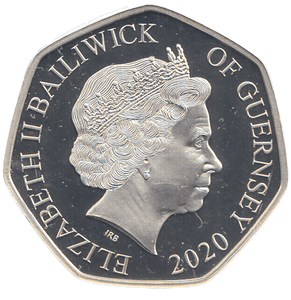 2020 SILVER PROOF 50P GUERNSEY - 50P Silver Proof - Cambridgeshire Coins