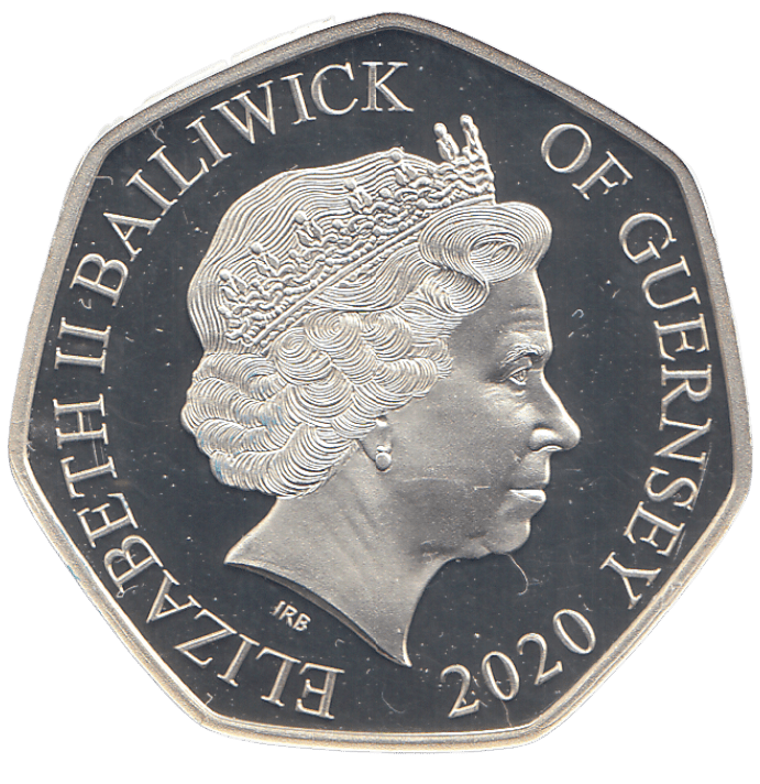 2020 SILVER PROOF 50P GUERNSEY - 50P Silver Proof - Cambridgeshire Coins