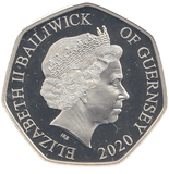 2020 SILVER PROOF 50P GUERNSEY - 50P Silver Proof - Cambridgeshire Coins
