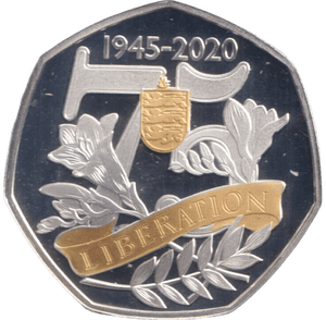 2020 SILVER PROOF 50P GUERNSEY - SILVER WORLD COINS - Cambridgeshire Coins