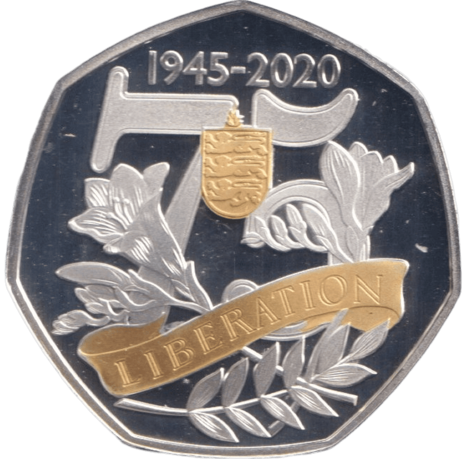 2020 SILVER PROOF 50P GUERNSEY - SILVER WORLD COINS - Cambridgeshire Coins