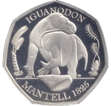 2020 SILVER PROOF 50P IGUANODON - 50P Silver Proof - Cambridgeshire Coins